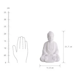 Statue Höhe 22cm BUDDHA In Weiß 7 Statue Höhe 22cm BUDDHA In Weiß -Küche Store butlers statue hohe 22cm buddha in weiss 2