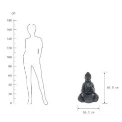 Statue Mit Blumentopf Höhe 69cm BUDDHA In Dunkelgrau 10 Statue Mit Blumentopf Höhe 69cm BUDDHA In Dunkelgrau -Küche Store butlers statue mit blumentopf hohe 69cm buddha in dunkelgrau 3