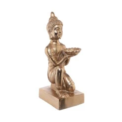 Statue Mit Kerzenteller Höhe 44cm BALI In Gold 9 Statue Mit Kerzenteller Höhe 44cm BALI In Gold -Küche Store butlers statue mit kerzenteller hohe 44cm bali in gold 2