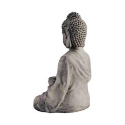 Statue Mit Kerzenteller Höhe 46cm BUDDHA In Grau -Küche Store butlers statue mit kerzenteller hohe 46cm buddha in grau 5