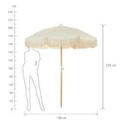 Strandschirm Mit Fransen Ø180cm BOHO LOUNGE In Creme -Küche Store butlers strandschirm mit fransen o180cm boho lounge in creme 3