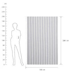 Strandtuch L 200 X B 180cm SURFSIDE In Hellgrau 8 Strandtuch L 200 X B 180cm SURFSIDE In Hellgrau -Küche Store butlers strandtuch l 200 x b 180cm surfside in hellgrau 2