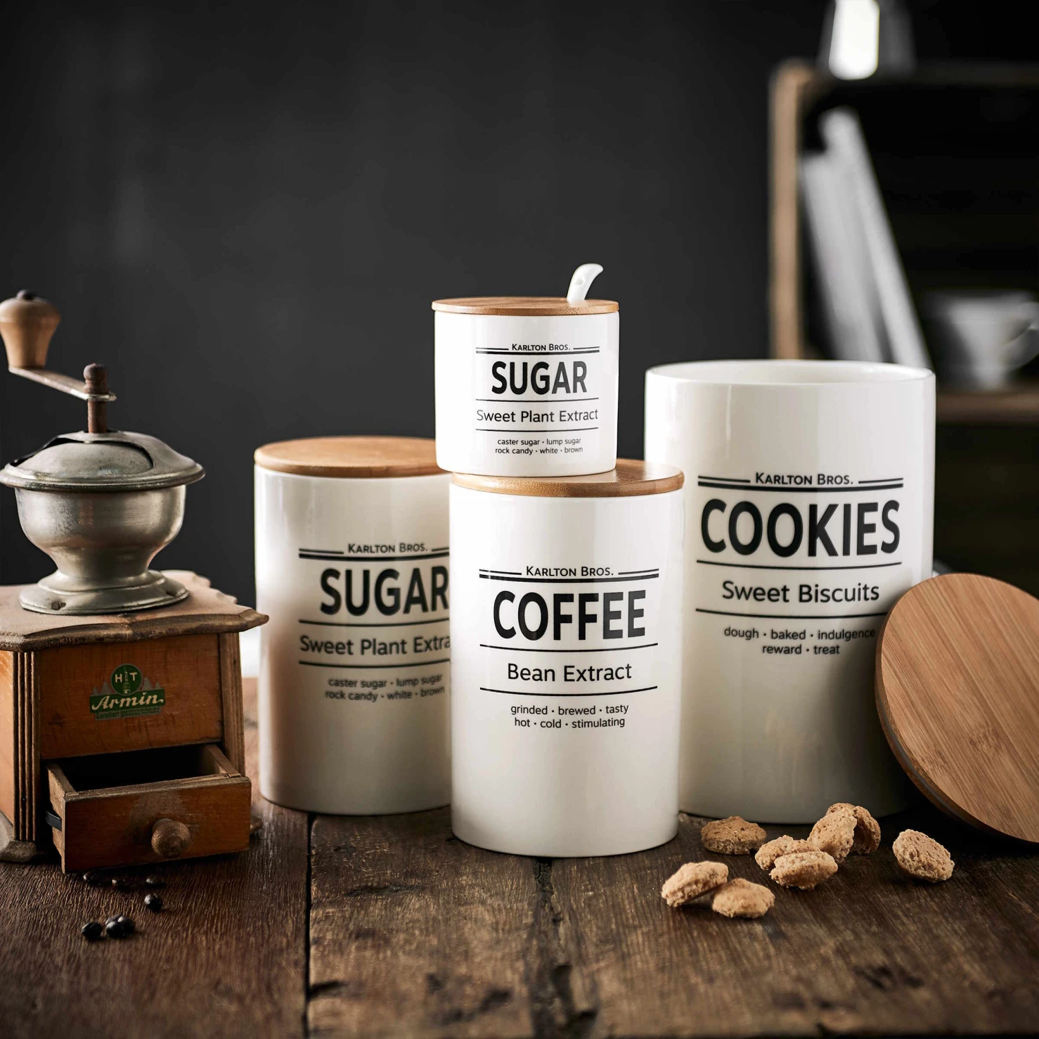 Vorratsdose Sugar 1100ml KARLTON BROS. In Weiß 2 Vorratsdose Sugar 1100ml KARLTON BROS. In Weiß – Bild 2